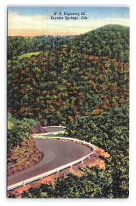 U. S. Highway 62 Eureka Springs Ark. Arkansas Scenic c1952 Postcard