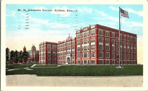 Mt. St. Scholastica Convent Atchison Kansas Vintage Postcard Standard View Card 