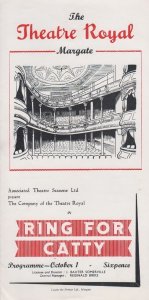 Ring For Catty Patrick Cargill Rare Theatre Royal Margate Kent Programme