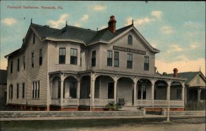 Pensacola Florida FL Sanitarium c1910 Postcard