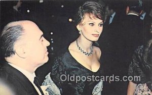 Sophia Loren Movie Actor / Actress Carlo Ponti, Hollywood Premiere Unused 