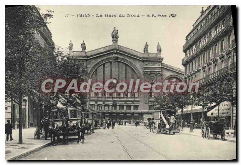 Postcard The Old Paris Gare du Nord