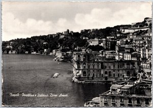 1910's Napoli - Posillipo e Palazzo Donn Annai Italy Real Photo RPPC Postcard