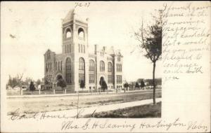 Court House - Hartington NE Cancel c1910 Real Photo Postcard