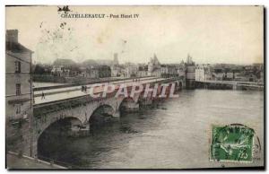 Old Postcard Chatellerault Pont Henri IV