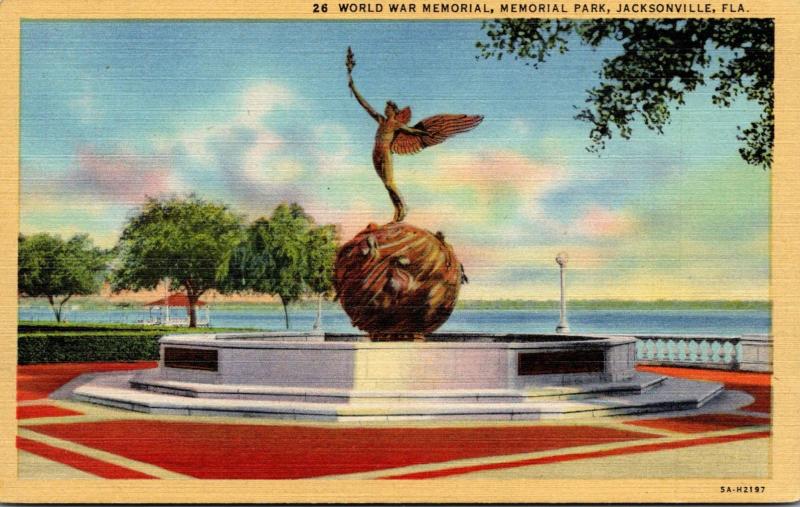 Florida Jacksonville Memorial Park World War Memorial Curteich