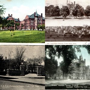 x4 LOT c1910s Cedar Falls, IA ISTC Iowa State Normal School University UNI A184