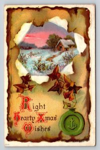 1911  Christmas  Xmas Greetings   Postcard