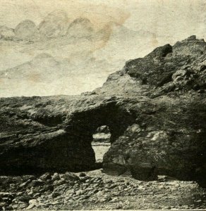 Arch in Rock Moclips Washington WA UNP UDB 1900s Vtg Postcard Simons View