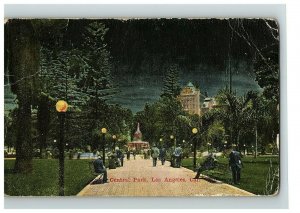 1915 Postcard Central Park Los Angeles California Panama Pacific Exposition Back 