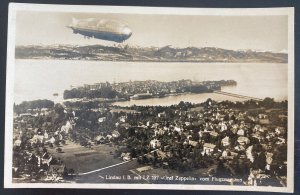 Mint RPPC Real Picture Postcard Graf Zeppelin  LZ 127 Airship In Lindau