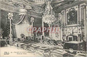 Old Postcard Fontainebleau Palace Throne Hall