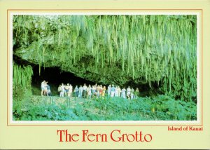 The Fern Grotto Kauai HI Hawaii Garden Island Unused Vintage Postcard C1