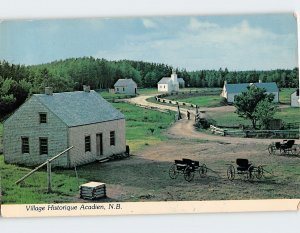 Postcard Village Historique Acadien Nouveau Brunswick Canada