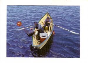 Two Men Fishing in Dory, Fisheries Museum Atlantic, Lunenburg, Nova Scotia