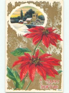 Divided-Back NEW YEAR SCENE Great Postcard AA2133