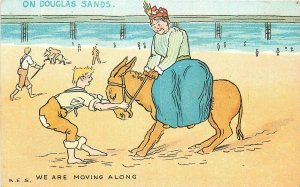 Postcard C-1910 Douglas Isle of Man UK Beach Comic Humor 23-12888