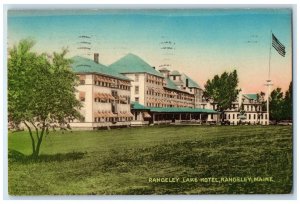 1956 View of Rangeley Lake Hotel Rangeley Maine ME Vintage Posted Postcard