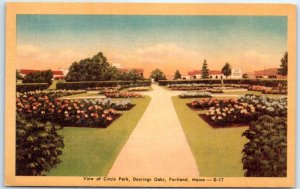 M-109994 View of Circle Park Deering Oaks Portland Maine USA