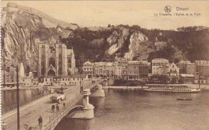 Belgium Dinant La Citadelle l'Eglise et le Pont