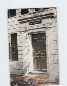 Postcard Old Doorway King Hooper Mansion Marblehead Massachusetts USA