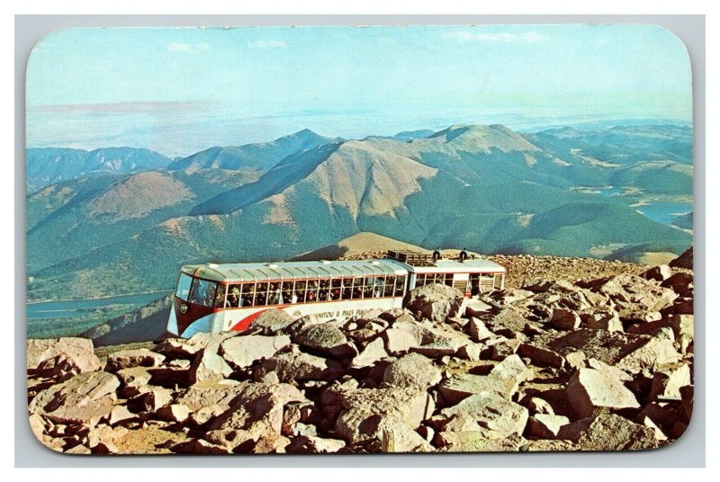 Vintage 1960's Postcard Streamline Cog Train to Pike's Peak Colorado