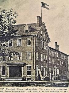 Postcard Antique View  Marshall House, 1697 in Alexandria, VA.     X4