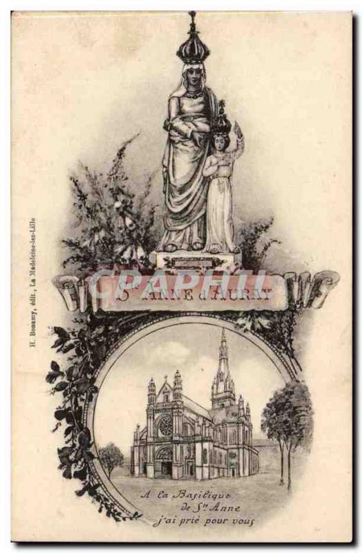 St Anne d & # 39Auray - Basilica Old Postcard