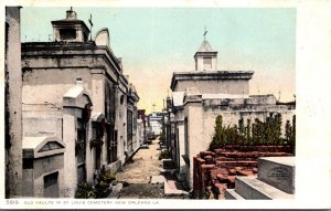 Louisiana New Orleans Old Vaults In St Louis Cemetery 1906