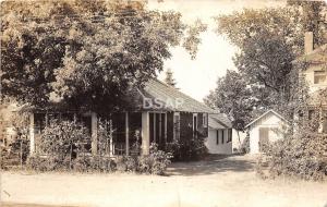 C29/ Houghton Lake Michigan Mi Real Photo RPPC Postcard 1937 Shore Line Resort