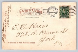 1906   Fountain Square   Chattanooga  Tennessee   Postcard