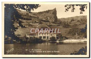 Old Postcard Lake Chambon and the Dent du Marais