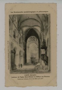 France - Normandy, Caen. Church of St. Etienne Interior & Abbey for Men