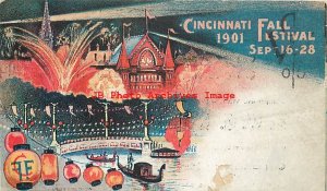 Advertising Card, Woodmansee Piano Co, Cincinnati Fall Festival 1901