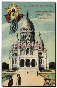 Old Postcard Paris Montmartre And The Basilica Of The Sacred Heart Of Jesus