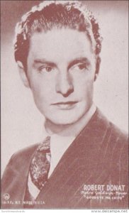 Vintage Arcade Card Robert Donat