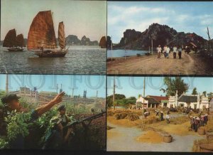 054824 VIETNAM views Collection 10 old color postcards