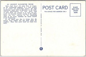 WY-Wyoming, Painted Cliffs, Hell's Half Acre, Vibrant Rock Formation, Postcard