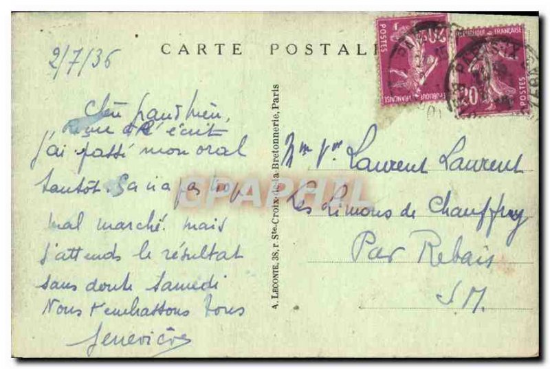 Postcard Old Paris Place des Pyramids Joan of Arc Statue
