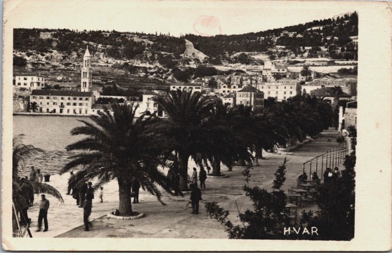 Croatia Hvar Vintage RPPC C104