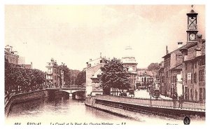 France  Epinal  le Canal et le Pont des Quatre -Nations