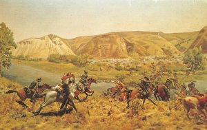 Custer National monument diorama postcard am9