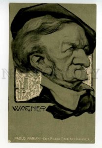 490398 CARICATURE Richard WAGNER German COMPOSER by ES Enrico Sacchetti Vintage