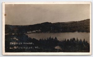 RPPC Raponda House And Lake Wilmington VT Vermont Real Photo Postcard A42