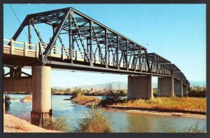 California BLYTHE Colorado River Bridge between California and Arizona - Chrome