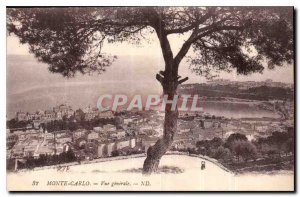 Old Postcard Monte Carlo general view