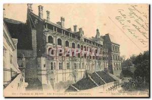 CPA Château de Blois Aîle Francois I Façade extérieure 