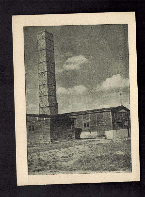 Mint 1955 Majdanek Poland Concentration Camp Museum Postcard Crematorium KZ