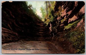 LaSalle County Illinois 1912 Postcard French Canyon Starved Rock Sparland Cancel