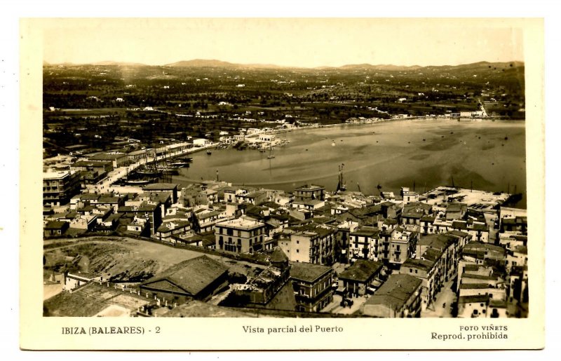 Spain - Ibiza. Partial View of the Port   *RPPC